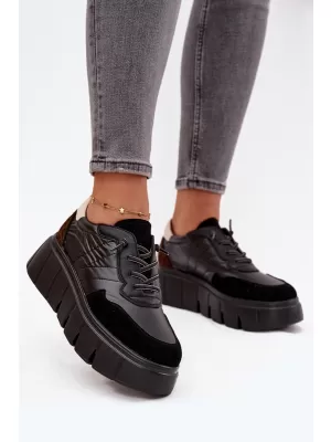 Дамски кецове VINCEZA 58565 ЧЕРЕН