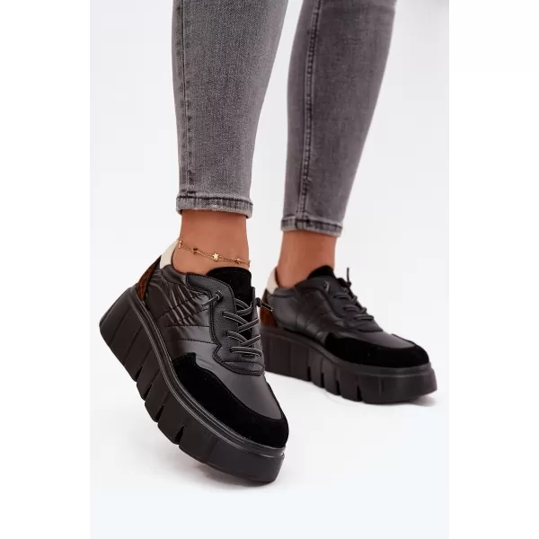  Дамски кецове VINCEZA 58565 ЧЕРЕН 