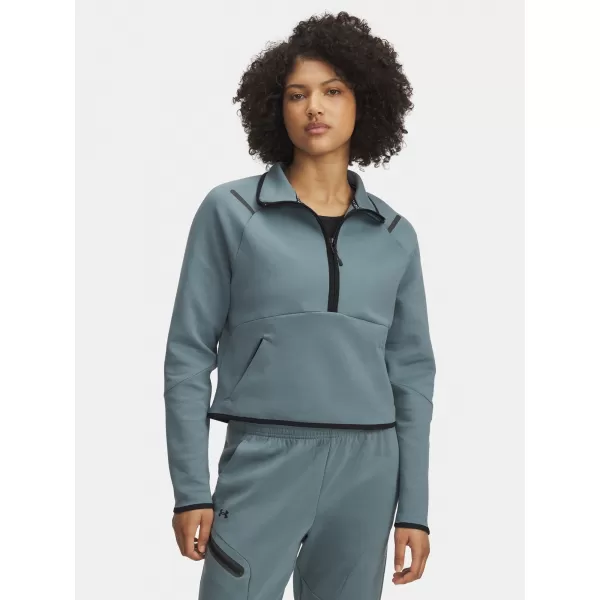  Дамски суичър UNDER ARMOUR UNSTOPPABLE FLC HZ 6003671-587 СИНЬО 