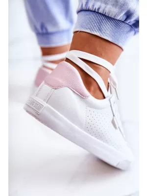 Дамски маратонки BIG STAR HH274073 WHITE/PINK Big Star Shoes
