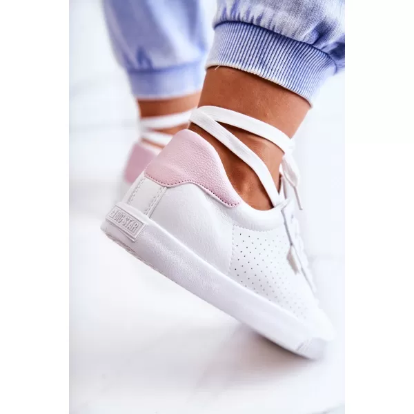  Дамски маратонки BIG STAR HH274073 WHITE/PINK Big Star Shoes 