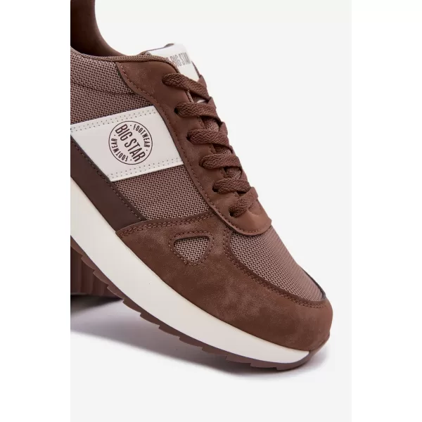  Мъжки маратонки BIG STAR TT174353 BROWN/BEIGE Big Star Shoes 