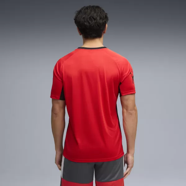  Мъжка функционална тениска PUMA INDIVIDUALLIGA GRAPH JERSEY 660578_01 ПУМА ЧЕРВЕНО/ПУМА БЯЛО 