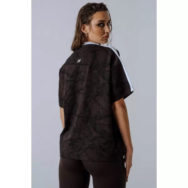  Тениска със свободна кройка POWER 894 DARK BROWN CAMO Nebbia 