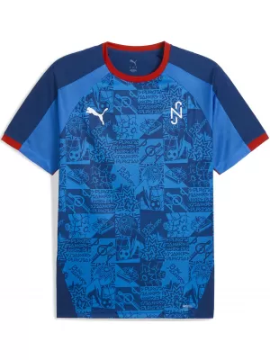 Мъжка функционална тениска PUMA NEYMAR JR PLAYMAKER JERSEY 660314-10 BLAZING BLUE/ ПЛАМТЯЩО СИНЬО/ПУМА БЯЛО/УЛТРА