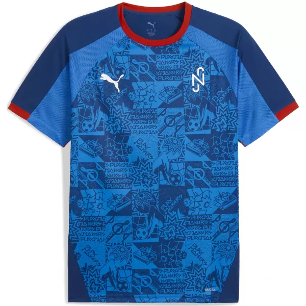  Мъжка функционална тениска PUMA NEYMAR JR PLAYMAKER JERSEY 660314-10 BLAZING BLUE/ ПЛАМТЯЩО СИНЬО/ПУМА БЯЛО/УЛТРА 