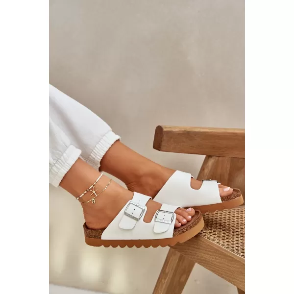  Дамски чехли BIG STAR LL274480 WHITE Big Star Shoes 