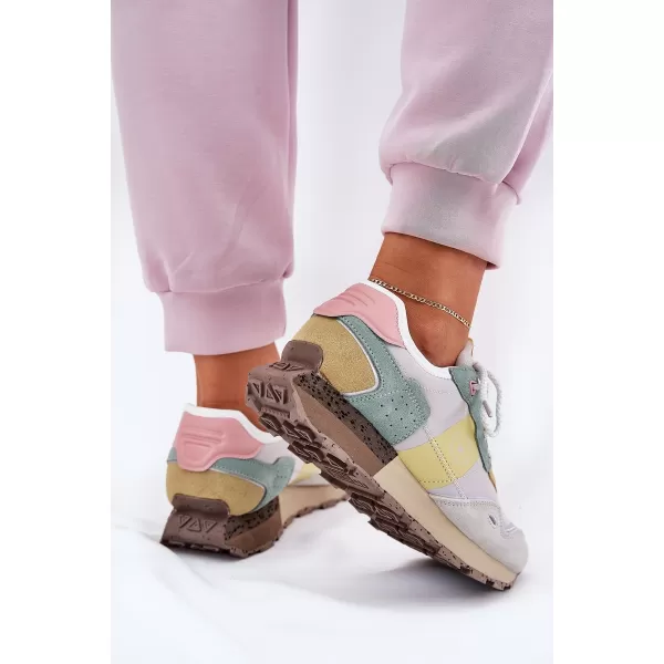  Дамски обувки BIG STAR RR274244 YELLOW/GREY Big Star Shoes 