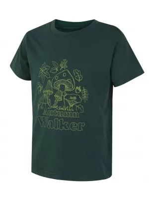 Детска тениска HUSKY TEE MUSHROOM K ТЪМНО ЗЕЛЕНО