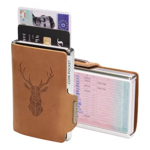  Портфейл MONDRAGHI Silhouette Modern Deer КАРАМЕЛ 