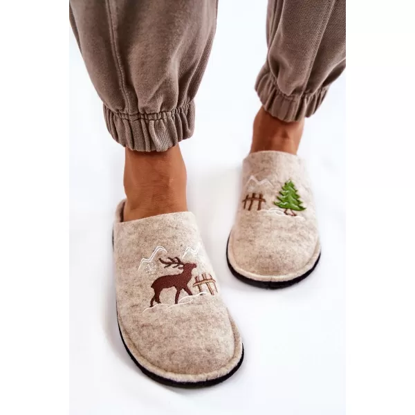  Дамски чехли BIG STAR KK276016 BEIGE Big Star Shoes 