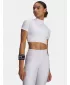 Дамска тениска HEATGEAR CROP MOCK SS 6010006-100 WHITE Under Armour