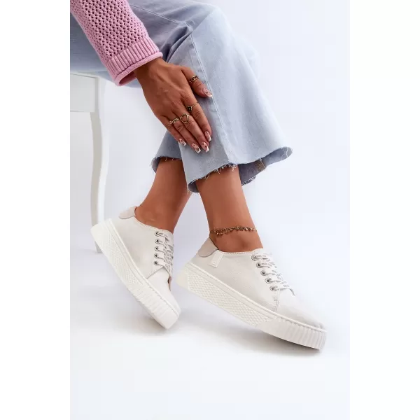  Дамски маратонки BIG STAR NN276001 WHITE Big Star Shoes 