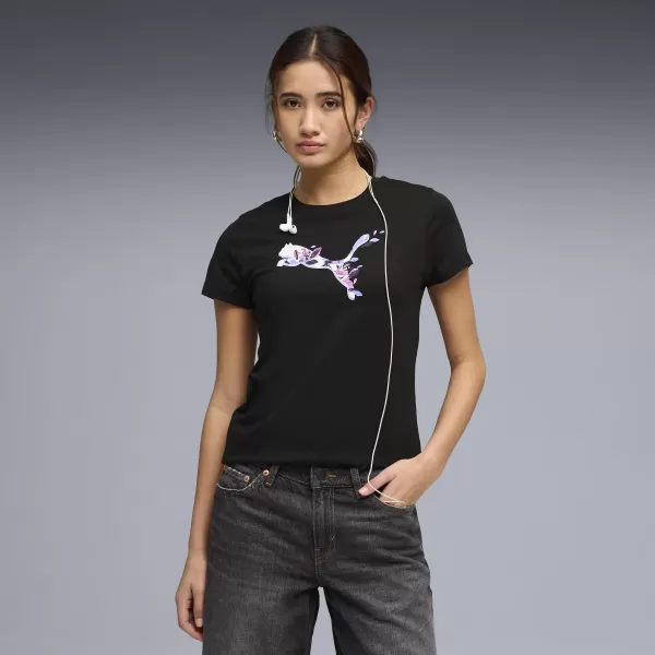  Дамска тениска PUMA GRAPHICS TEE 3 691912_01 ПУМА ЧЕРНА 
