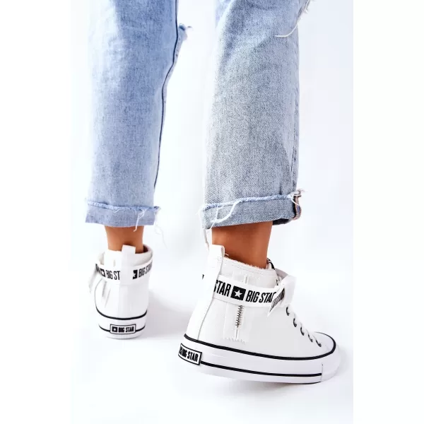  Дамски маратонки BIG STAR GG274027 WHITE Big Star Shoes 