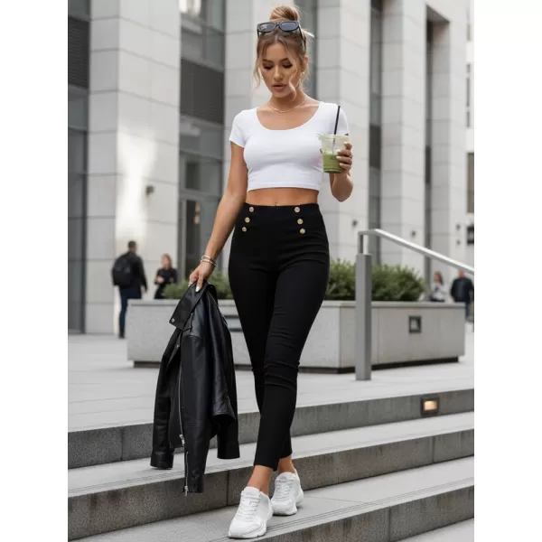  Дамски панталон DSTREET UY2849 ЧЕРЕН 
