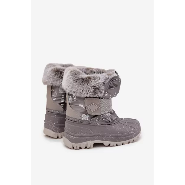  Детски зимни обувки LEE COOPER LCJ-25-10-3788 СИВО 