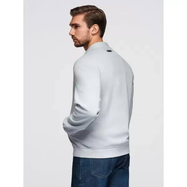  Мъжко яке OMBRE OM-JANP-0159 СВЕТЛО СИВО 