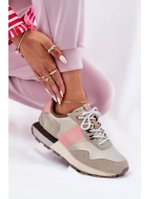 Дамски маратонки BIG STAR RR274243 PINK/GREY Big Star Shoes