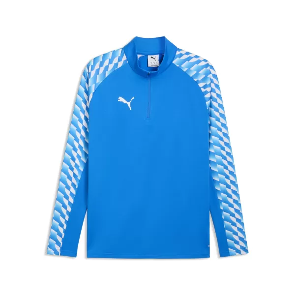  Мъжки суичър PUMA TEAMLIGA26 TRG 1/4 ZIP TOP 659724_02 ELECTRO ROYAL/ ЕЛЕКТРО РОЯЛ/ПУМА БЯЛО 