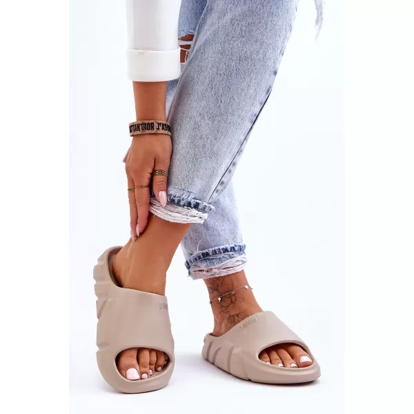  Дамски чехли BIG STAR LL274593 BEIGE Big Star Shoes 