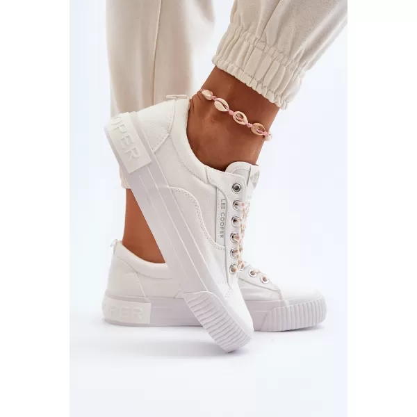  Дамски кецове LEE COOPER LCW-24-31-2170 БЯЛО 
