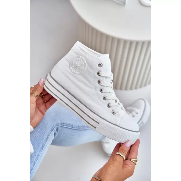  Дамски маратонки BIG STAR OO274A473 WHITE Big Star Shoes 