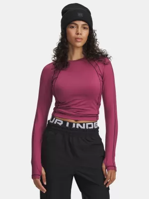 Дамска тениска UNDER ARMOUR UA COLDGEAR TEXTURED CREW 6003999-659 ЧЕРВЕНО