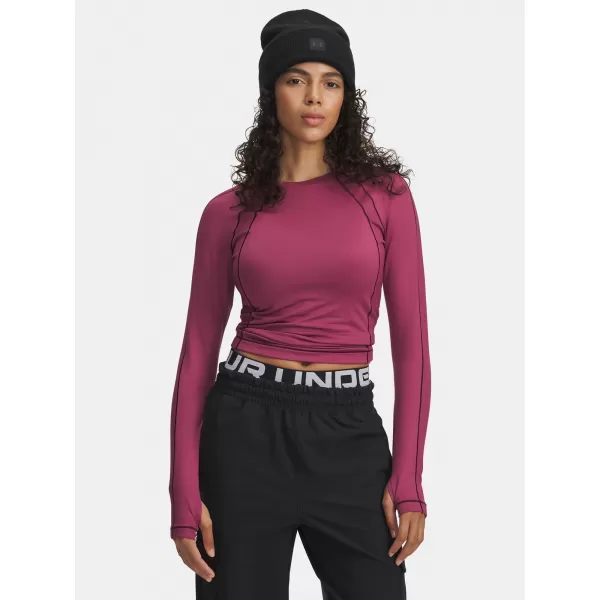  Дамска тениска UNDER ARMOUR UA COLDGEAR TEXTURED CREW 6003999-659 ЧЕРВЕНО 