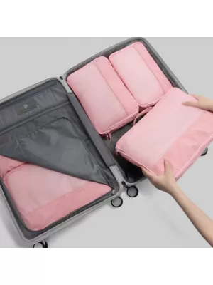 куфар HEYS Ecotex Packing Cube 5 Pc Set РОЗОВ ПЯСЪК