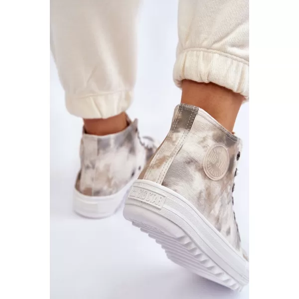  Дамски маратонки BIG STAR LL274047 WHITE/OLIVE Big Star Shoes 