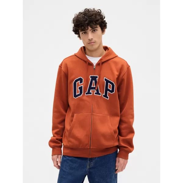  Мъжки суичър GAP LOGO HOODIE ZIP 674144-26 МЕДНА ПОДПРАВКА 
