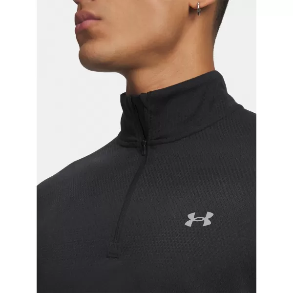  Мъжка тениска UNDER ARMOUR VELOCITI 1/4 ZIP 6010887-001 ЧЕРЕН 