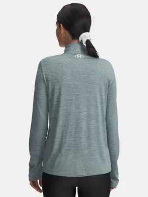 Дамска тениска UNDER ARMOUR TECH 1/2 ZIP- TWIST 1384225-587 СИНЬО