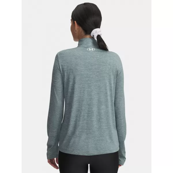  Дамска тениска UNDER ARMOUR TECH 1/2 ZIP- TWIST 1384225-587 СИНЬО 