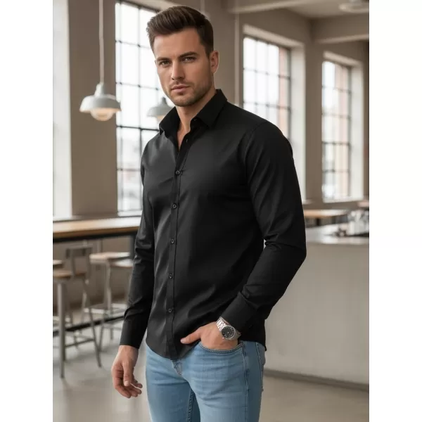  Мъжка риза DSTREET DX2538 ЧЕРЕН 
