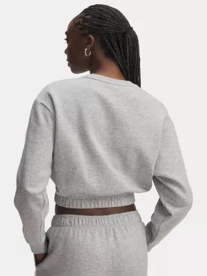 Дамски суичър UNDER ARMOUR UA RIVAL FLEECE PIPED CREW 6007035-011 СИВО
