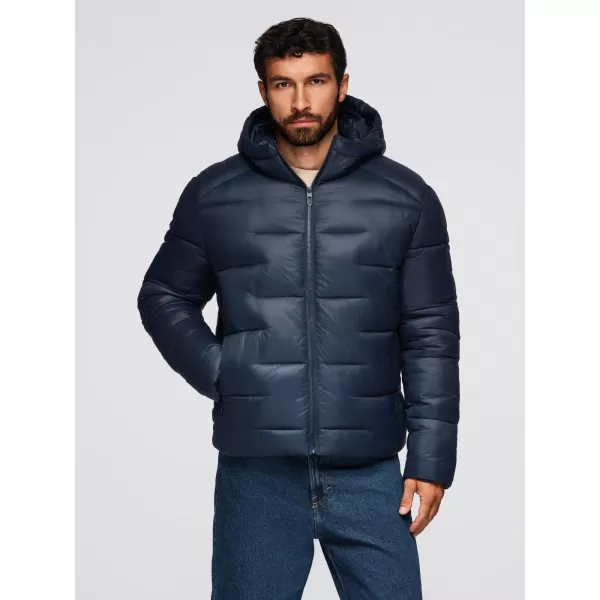  Мъжко яке OMBRE OM-JAHP-0235 МОРСКО СИНЬО 