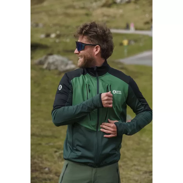  Мъжки суичър powerfleece NORDBLANC GROAN NBWFM8282 ТЪМНО ЗЕЛЕНО 