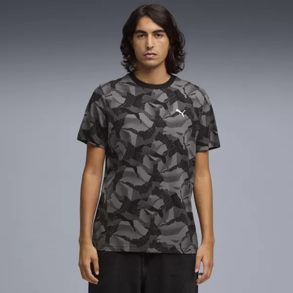  Мъжка тениска PUMA ESS LOGO LAB AOP TEE 692027_01 ПУМА ЧЕРНА 