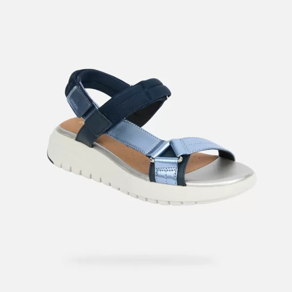  Дамски сандали GEOX FLEXTRIDE S G013068 СИНЬО 