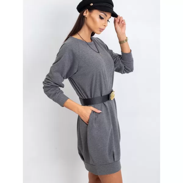  Рокля BASIC FEEL GOOD RV-TU-5184.93P ТЪМНО СИВО 