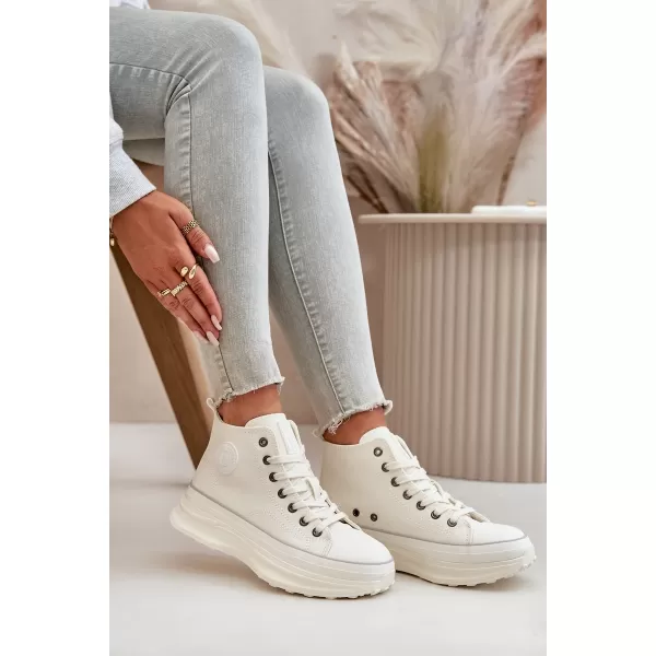  Дамски маратонки BIG STAR OO274064 WHITE Big Star Shoes 