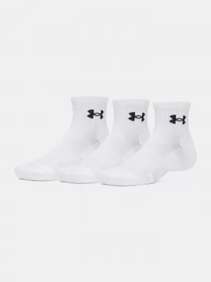 Чорапи UNDER ARMOUR PERFORMANCE COTTON 3P QTR 6009686-100 БЯЛО