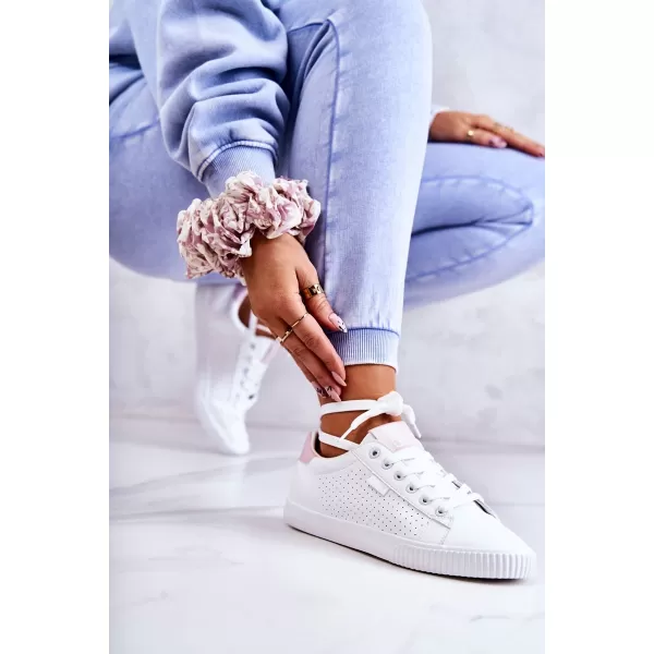  Дамски маратонки BIG STAR HH274073 WHITE/PINK Big Star Shoes 