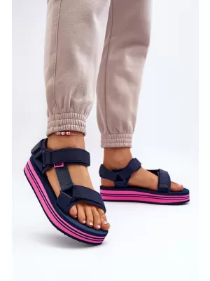 Дамски сандали LEE COOPER LCW-24-05-2753L ФЛОТ/ФУКСИЯ