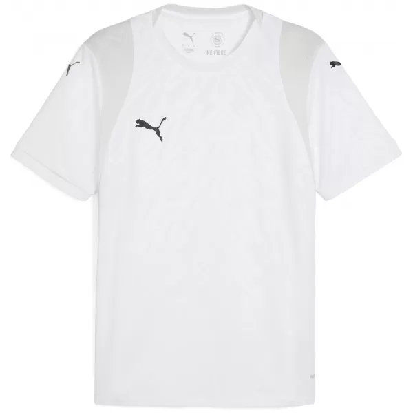  Мъжка функционална тениска PUMA TEAMCUP JERSEY 706272-04 БЯЛА ПУМА/ЧЕРНА ПУМА 
