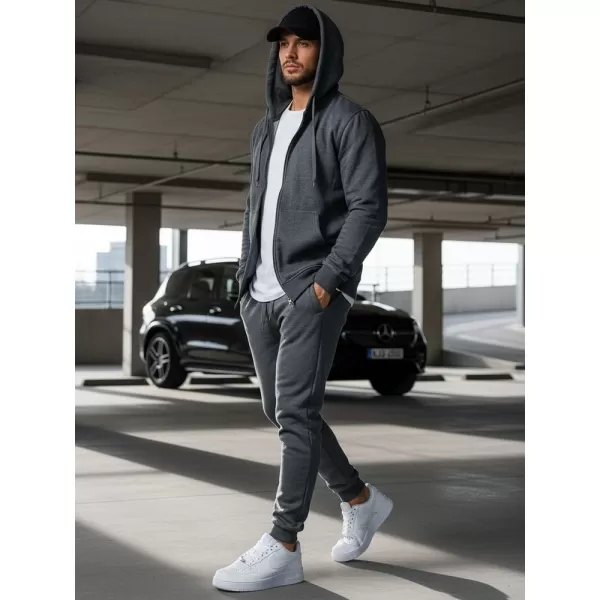 Мъжки суичър DSTREET BX2196 ТЪМНО СИВО 