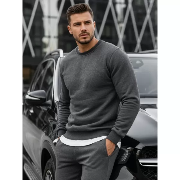  Мъжки суичър DSTREET BX2405 ТЪМНО СИВО 