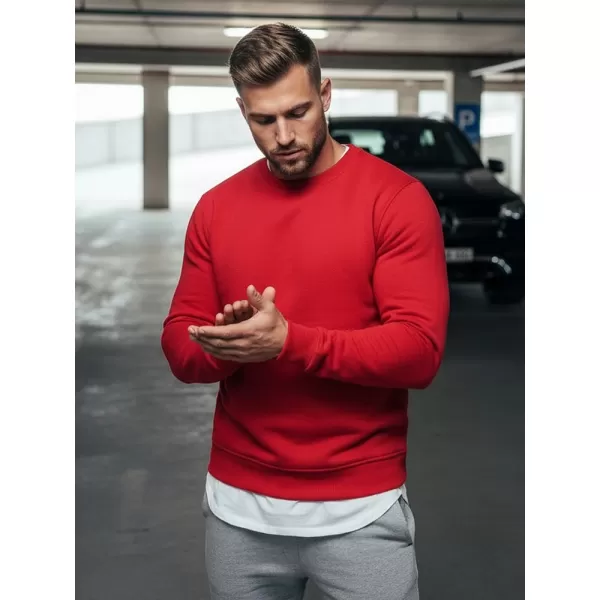  Мъжки суичър DSTREET BX3867 ЧЕРВЕНО 